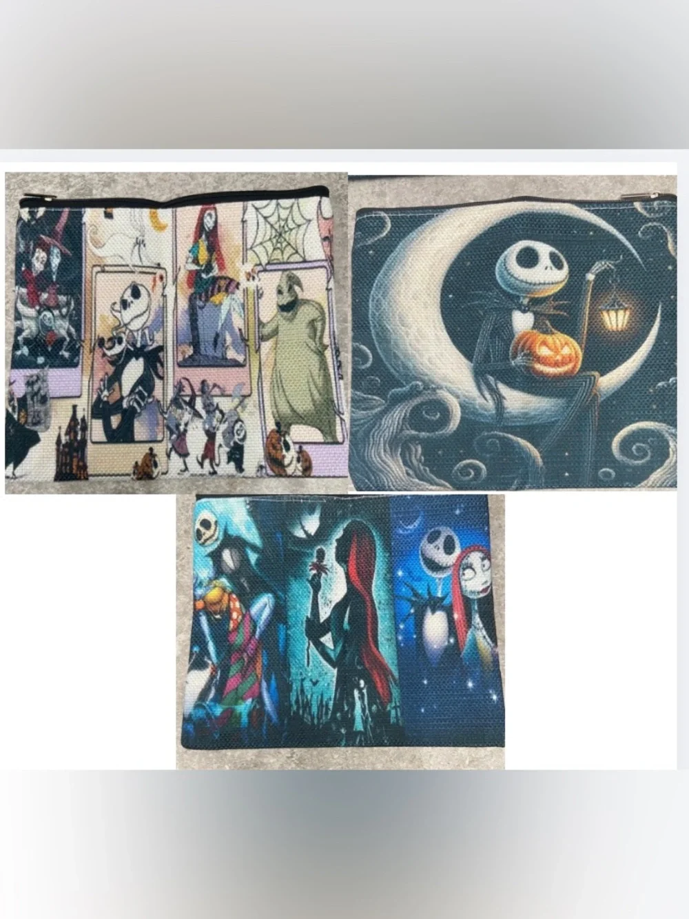 The Nightmare Themed Cosmetic Bags NWOT choose (1)